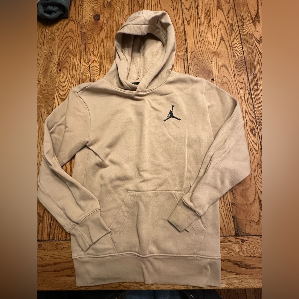 Air Jordan kids light brown hoodie size 12/13